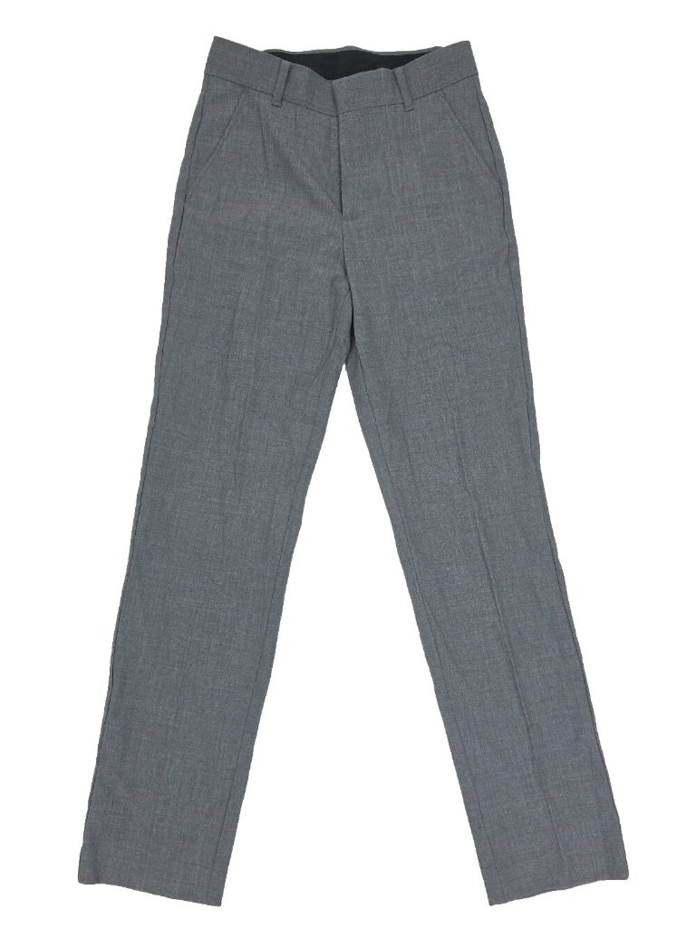 Van Heusen Dress Pants Boys 12 Slim Gray Stretch Flat Front Trousers Solid